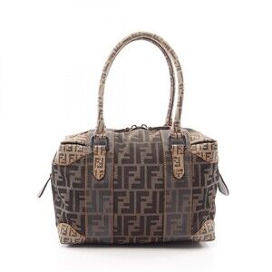 Fendi Zucca Shoulder Handbag Pvc Coated #362844F61B